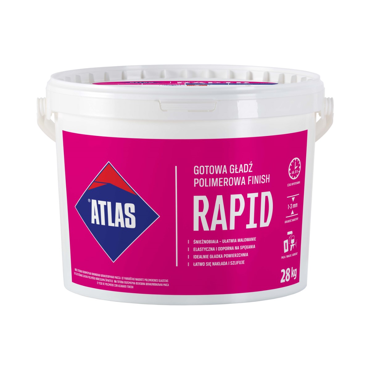 Atlas Rapid gatava špaktelēšanas masa, 28kg